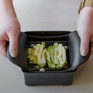 Pampered Chef Black Dicing Tool used